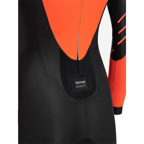2026 Orca Womens Zeal Hi-Vis Back Zip Open Water Swim Wetsuit NN2Z - Black